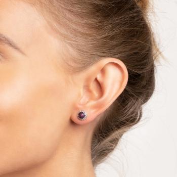 Preview: Ruby Bambus Ohrringe